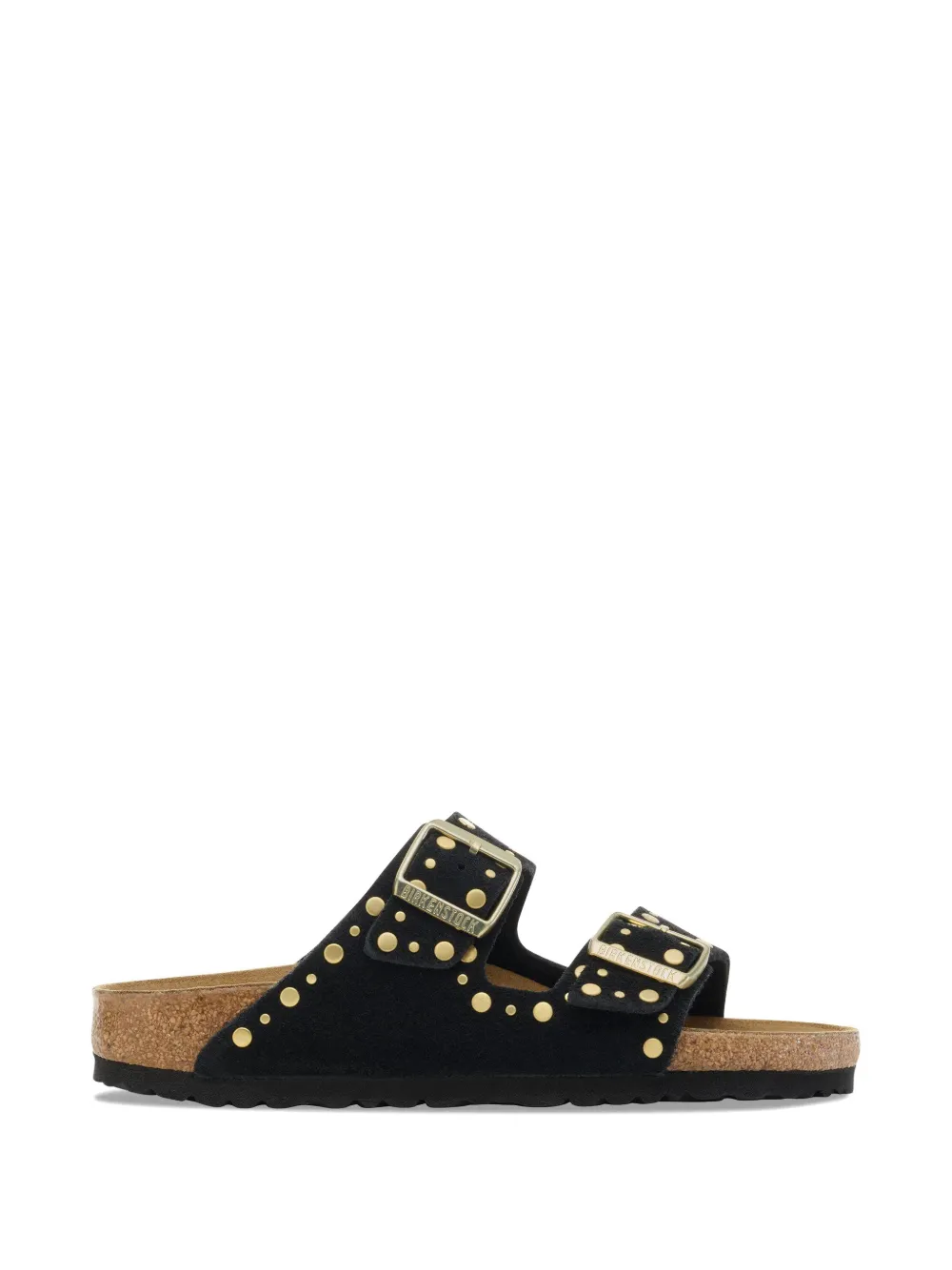 Birkenstock Arizona rivet-embellished suede sandals - Black