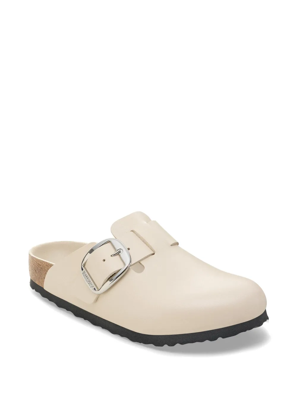 Birkenstock Boston buckle-fastening flat mules Wit