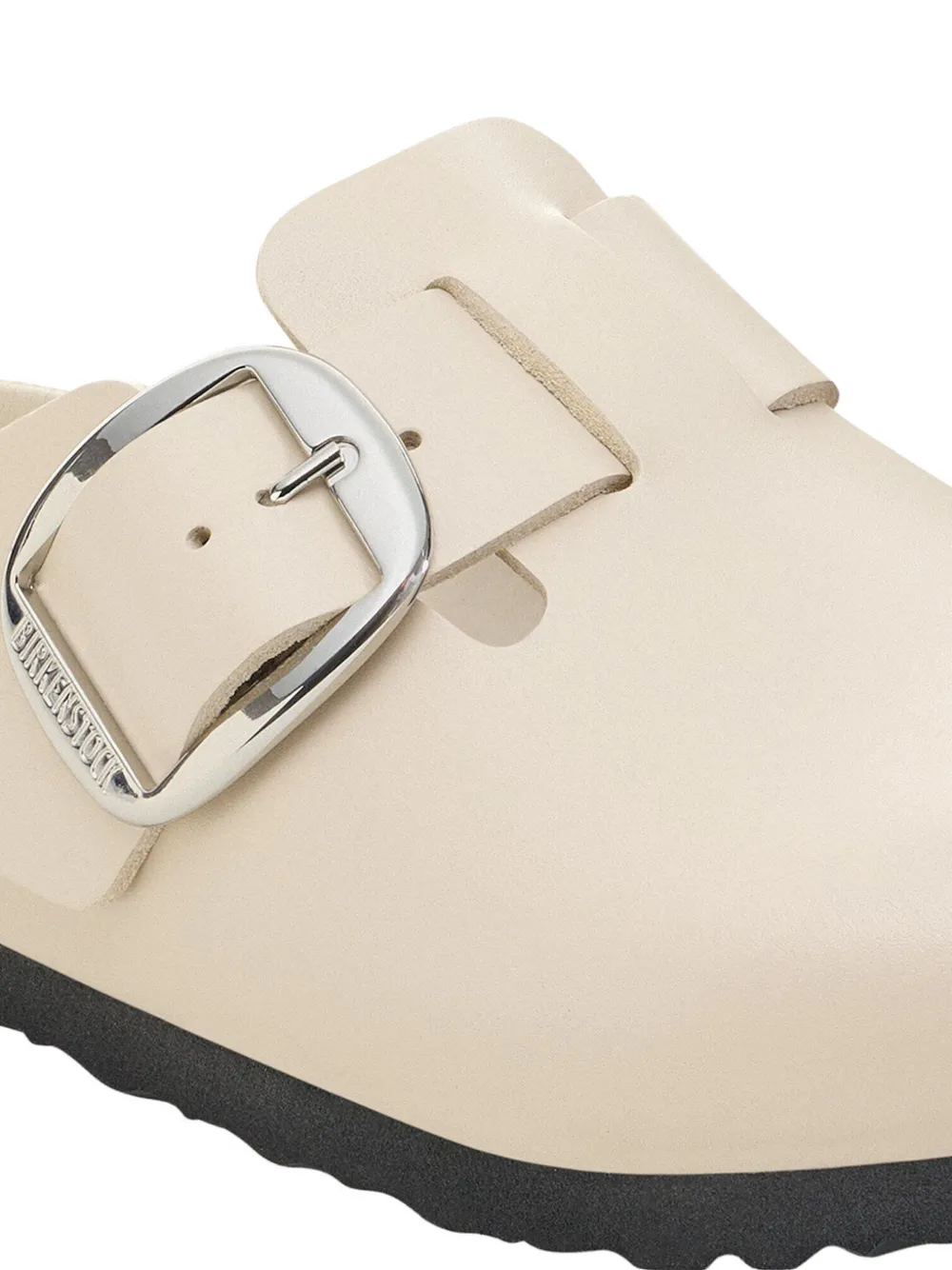 Birkenstock Boston buckle-fastening flat mules Wit