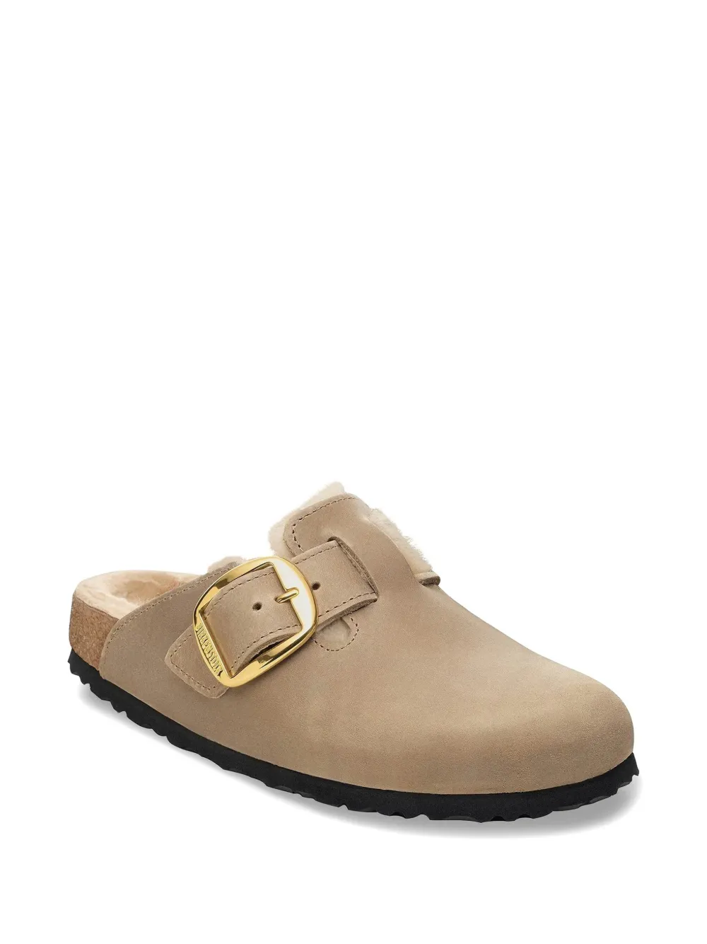 Birkenstock Boston big-buckle mules Beige