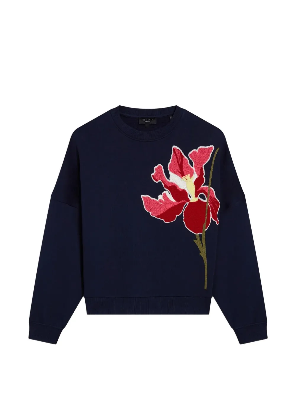 Ted Baker Sanderr graphic-appliqué sweater - Blu