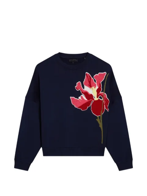 Ted Baker Sanderr graphic-appliqué sweater