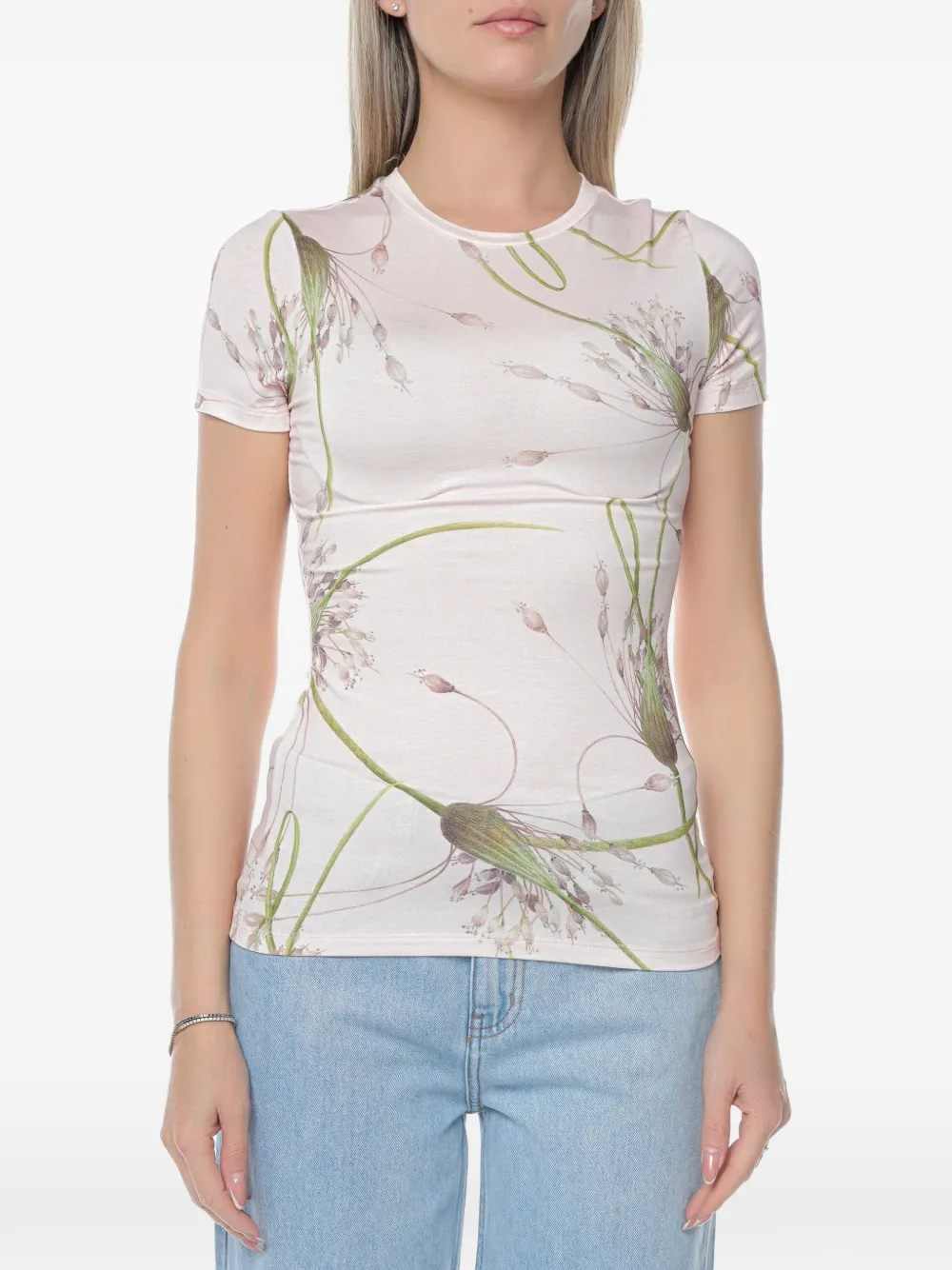 Ted Baker floral-print T-shirt - Rosa
