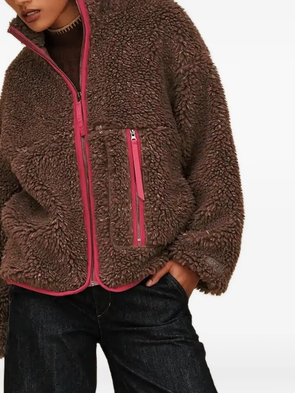 UGG Marlene Confetti shearling jacket - Marrone