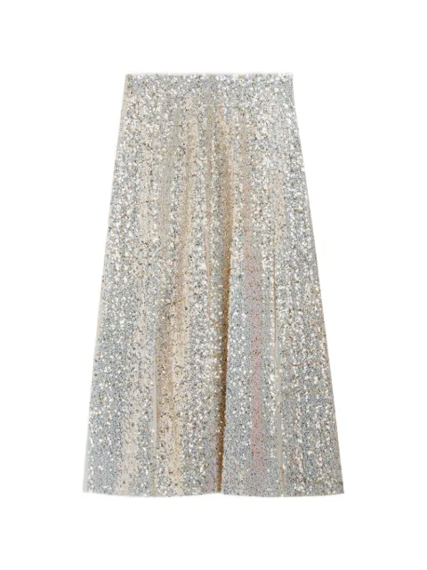 Ted Baker Kander sequin-embellished midi A-line skirt