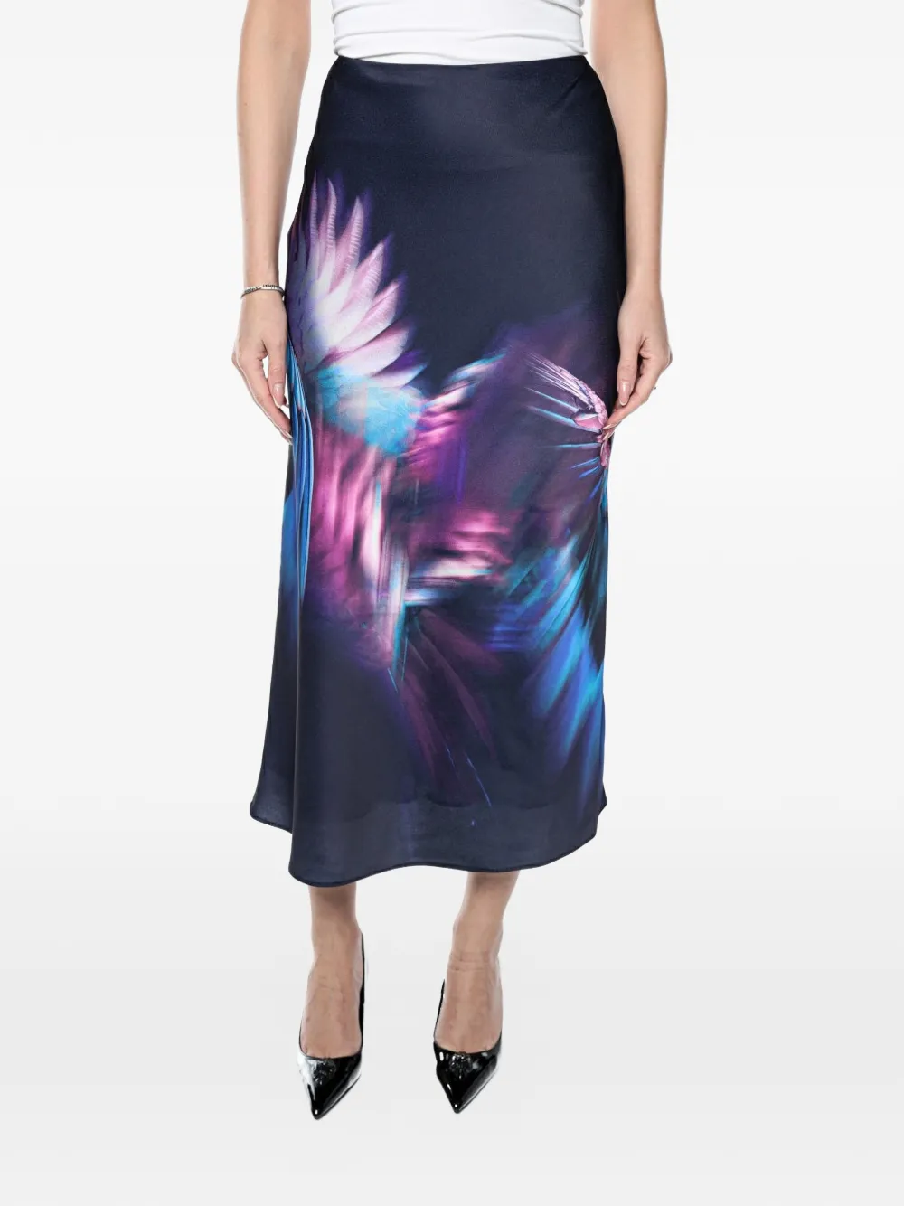 Ted Baker Gilao bias-cut skirt - Blu