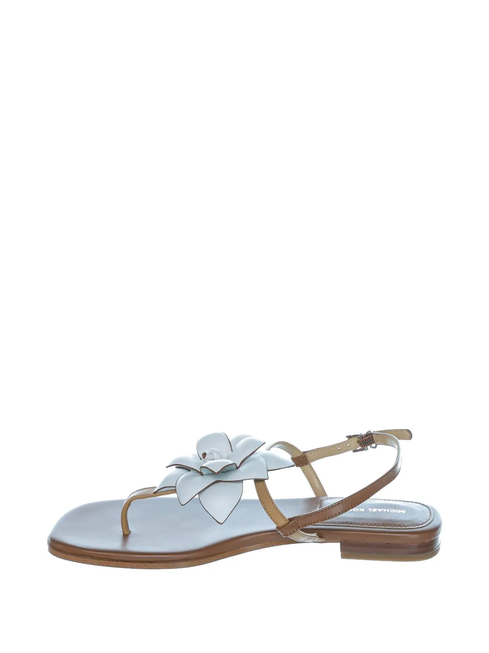 Michael Kors Jacie sandalen met bloem-applicatie Bruin