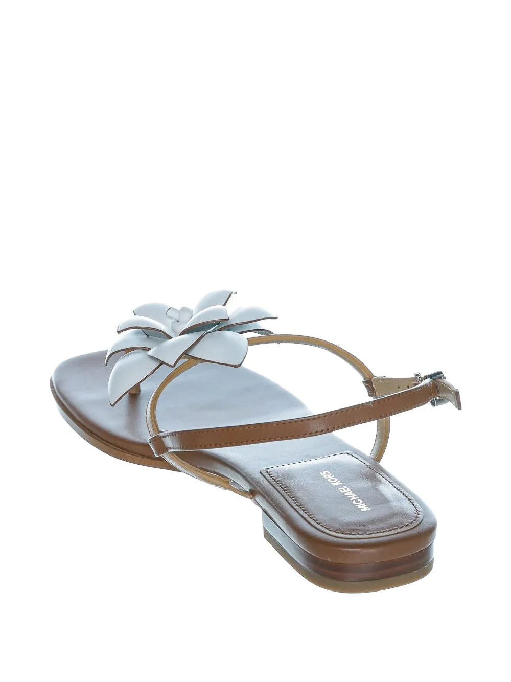 Michael Kors Jacie sandalen met bloem-applicatie Bruin