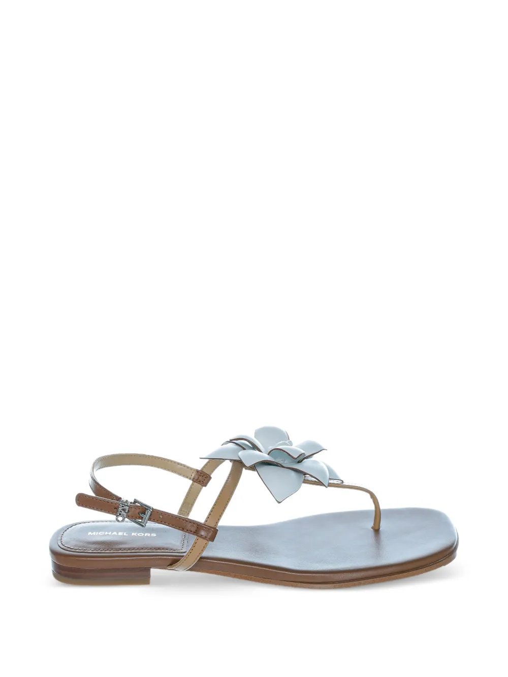Michael Kors Jacie sandalen met bloem-applicatie Bruin