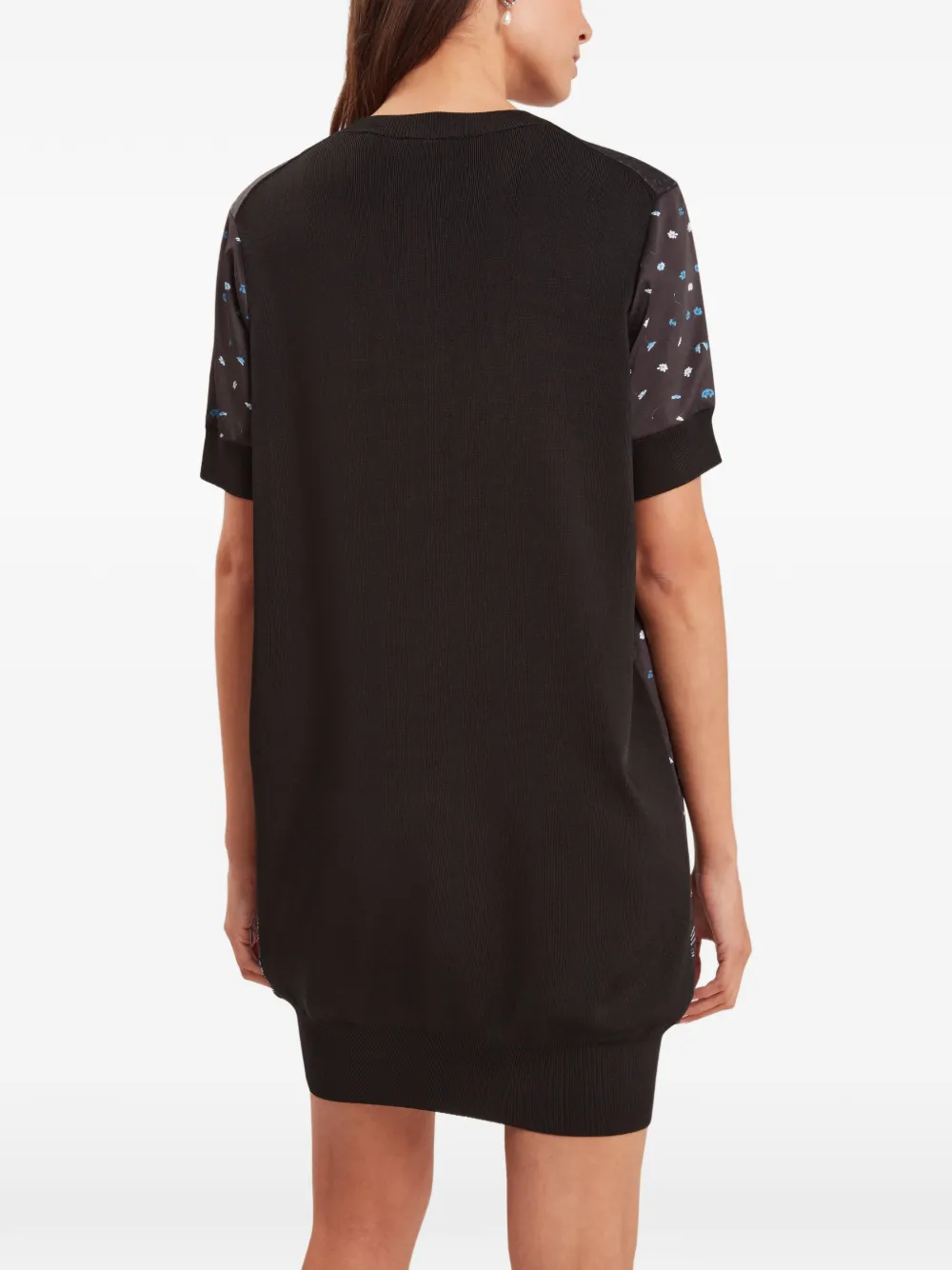 Ted Baker Azzala boxy jurk met bloemenprint Zwart