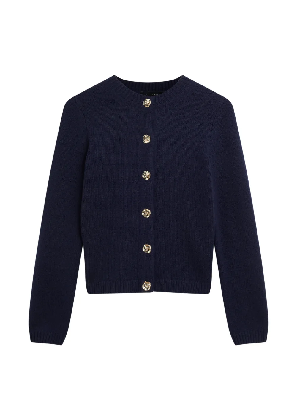 Ted Baker Jaycey rose-button cardigan - Blu