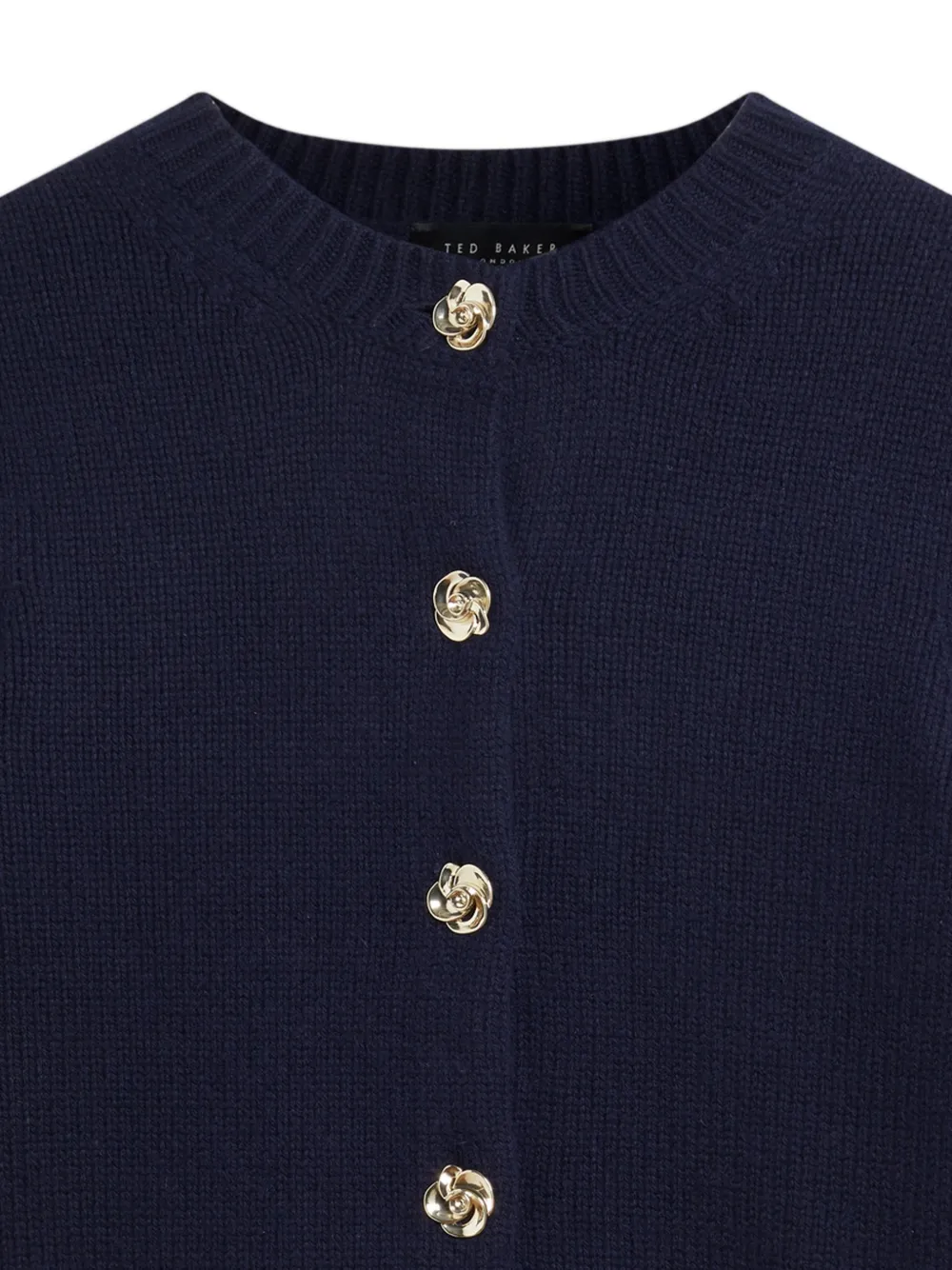 Ted Baker Jaycey vest met roosknoop Blauw