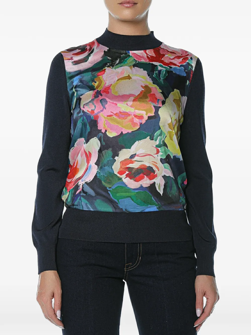 Ted Baker floral-print Remmiia sweater - Blu