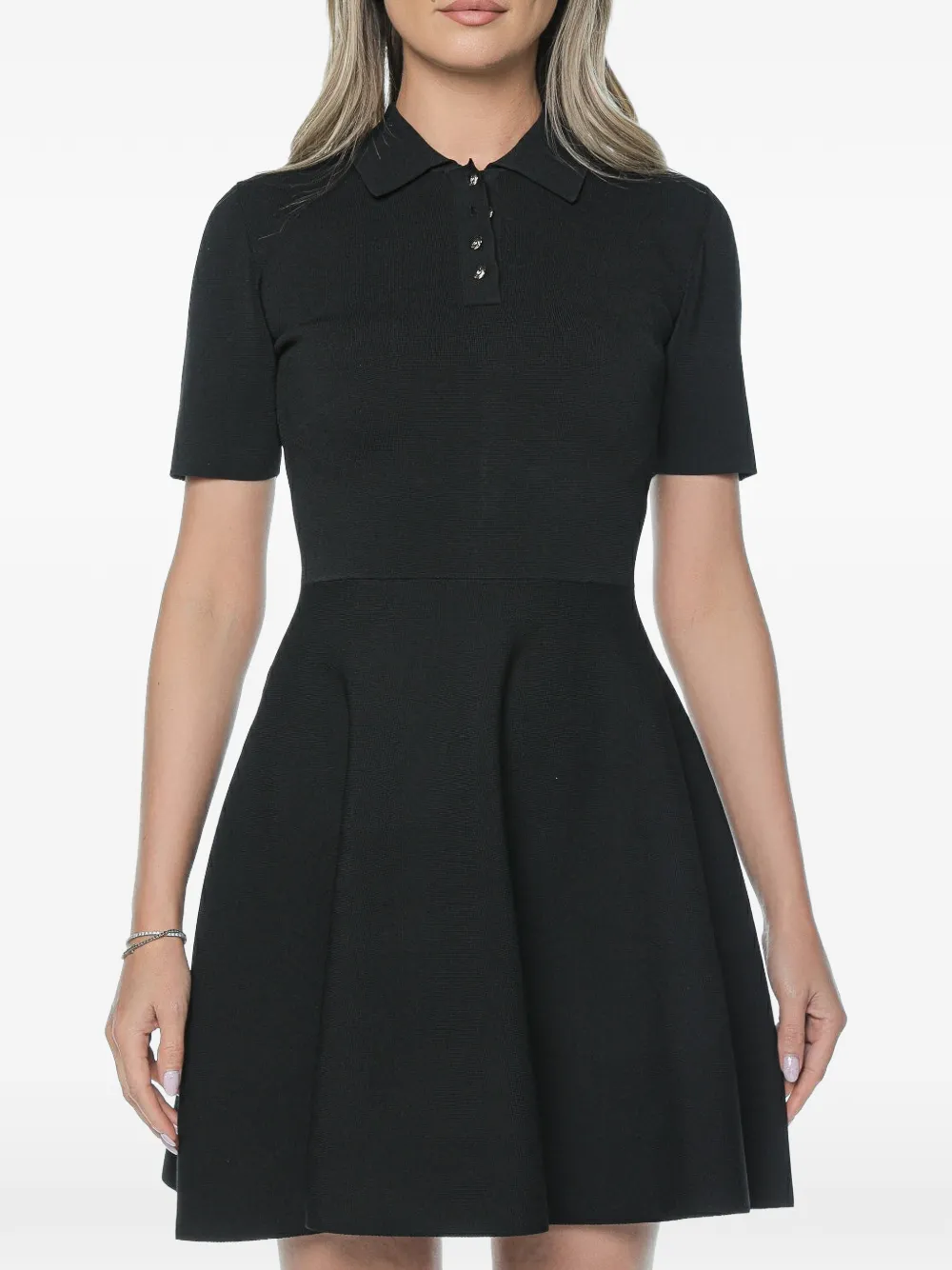 Ted Baker Rondaa polo-collar mini dress - Nero