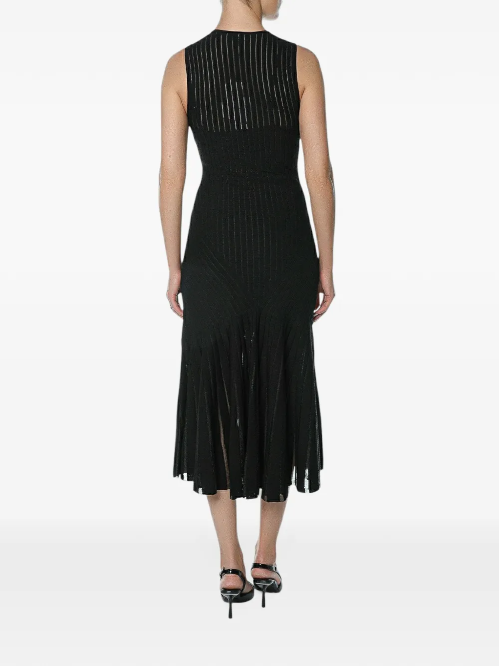 Ted Baker Casandr stitch-detail knitted midi dress Zwart