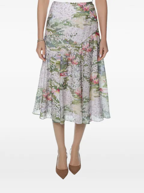 Ted Baker Layda diagonal-seam midi skirt