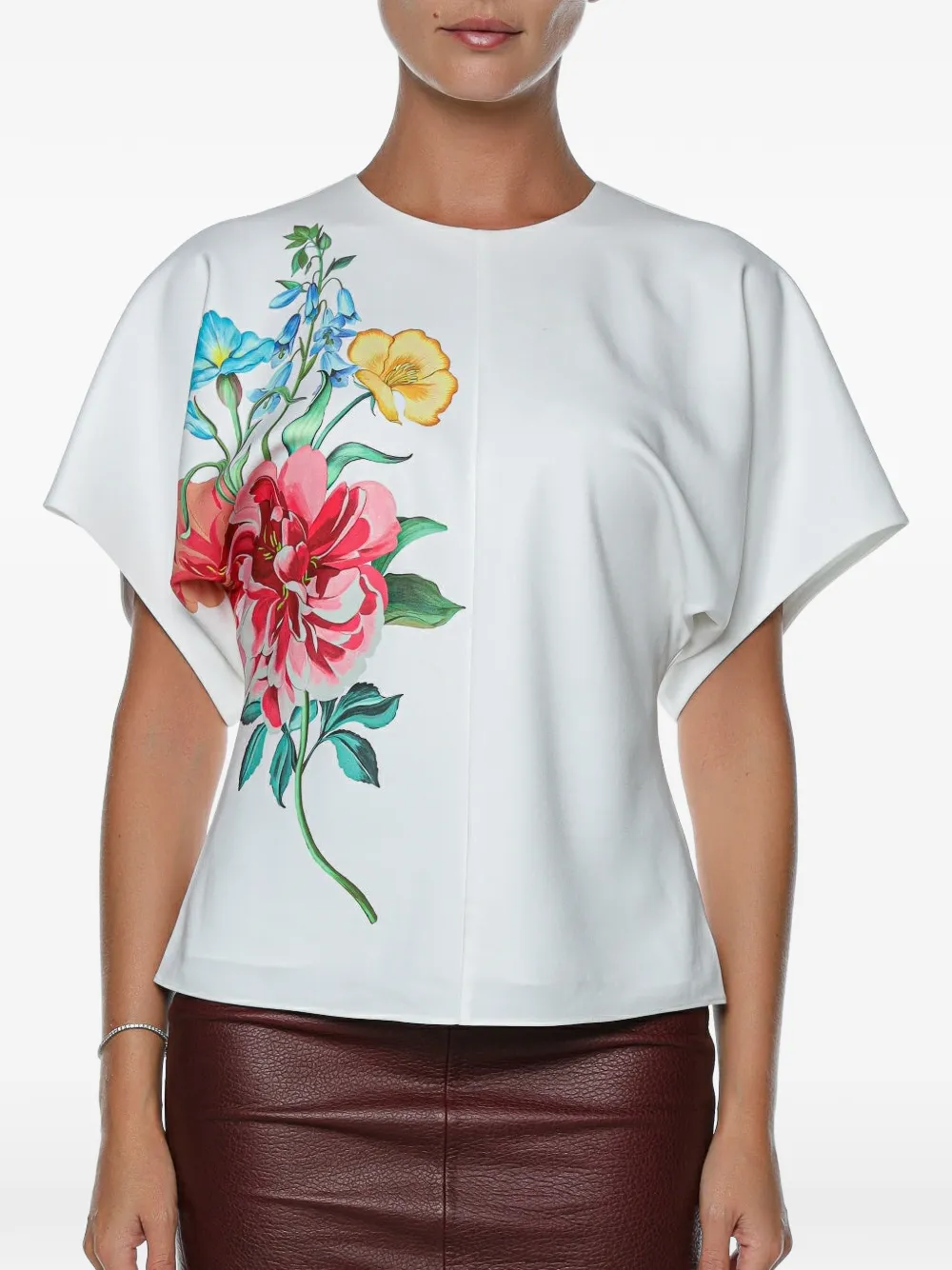 Ted Baker Lahnaa floral-print blouse - Bianco