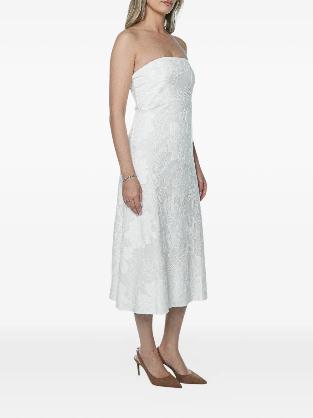  Ted Baker Vestido Midi Sannii - Blanco 