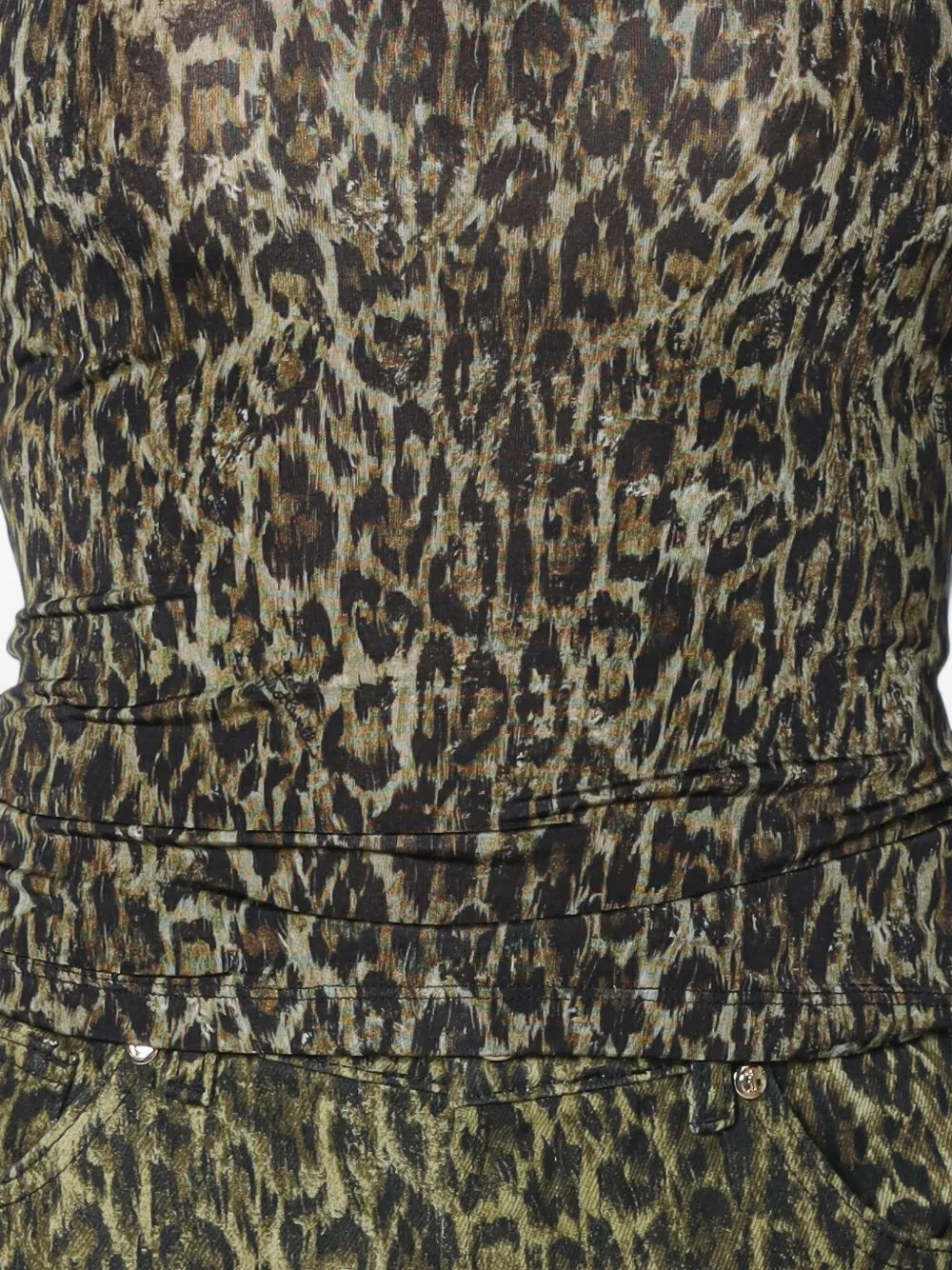 Just Cavalli leopard-print Torchon T-shirt Groen