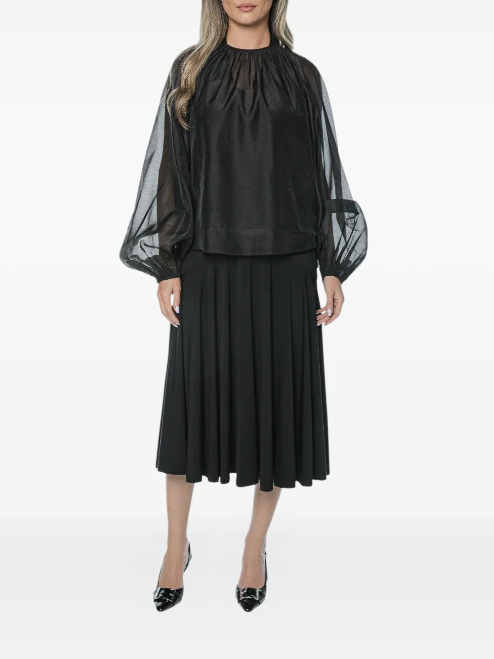 Ted Baker Eelana blouse met pofmouwen Zwart