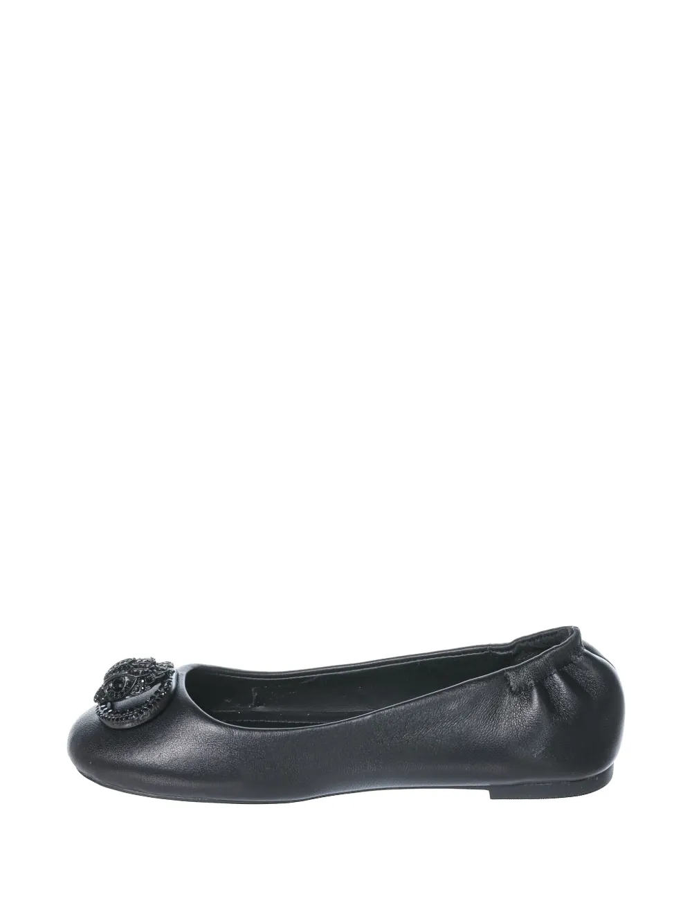 Kurt Geiger Chelsea eagle-plaque ballet flats Zwart