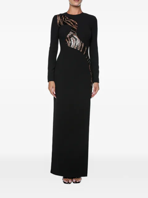 Just Cavalli vestido largo con detalles de lentejuelas