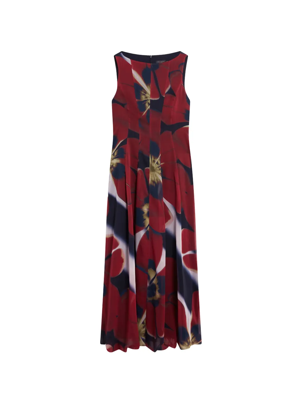 Ted Baker Laynia floral-print bubble-hem maxi dress - Blu
