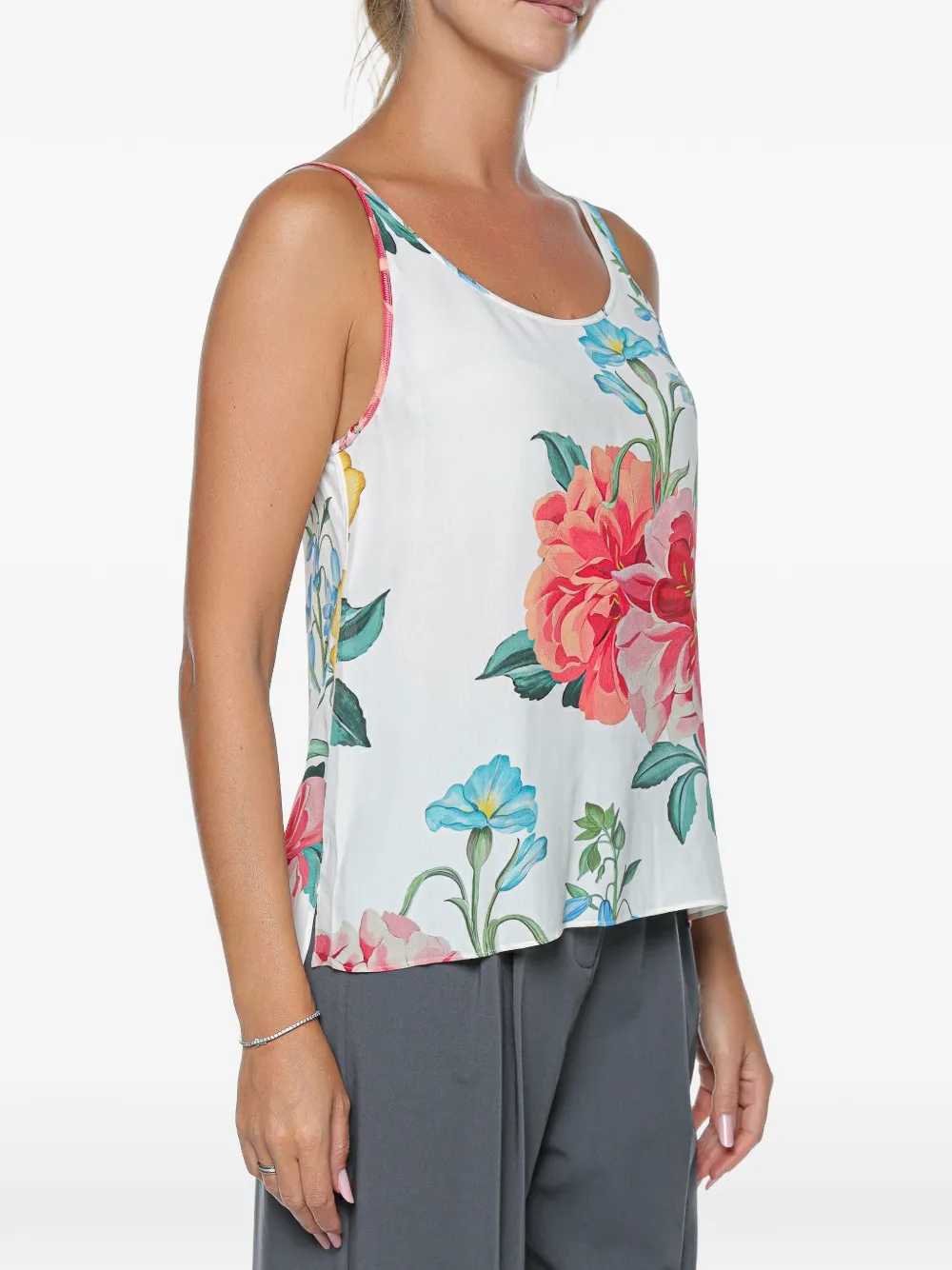  Ted Baker Top Purrla Con Estampado Floral - Blanco 