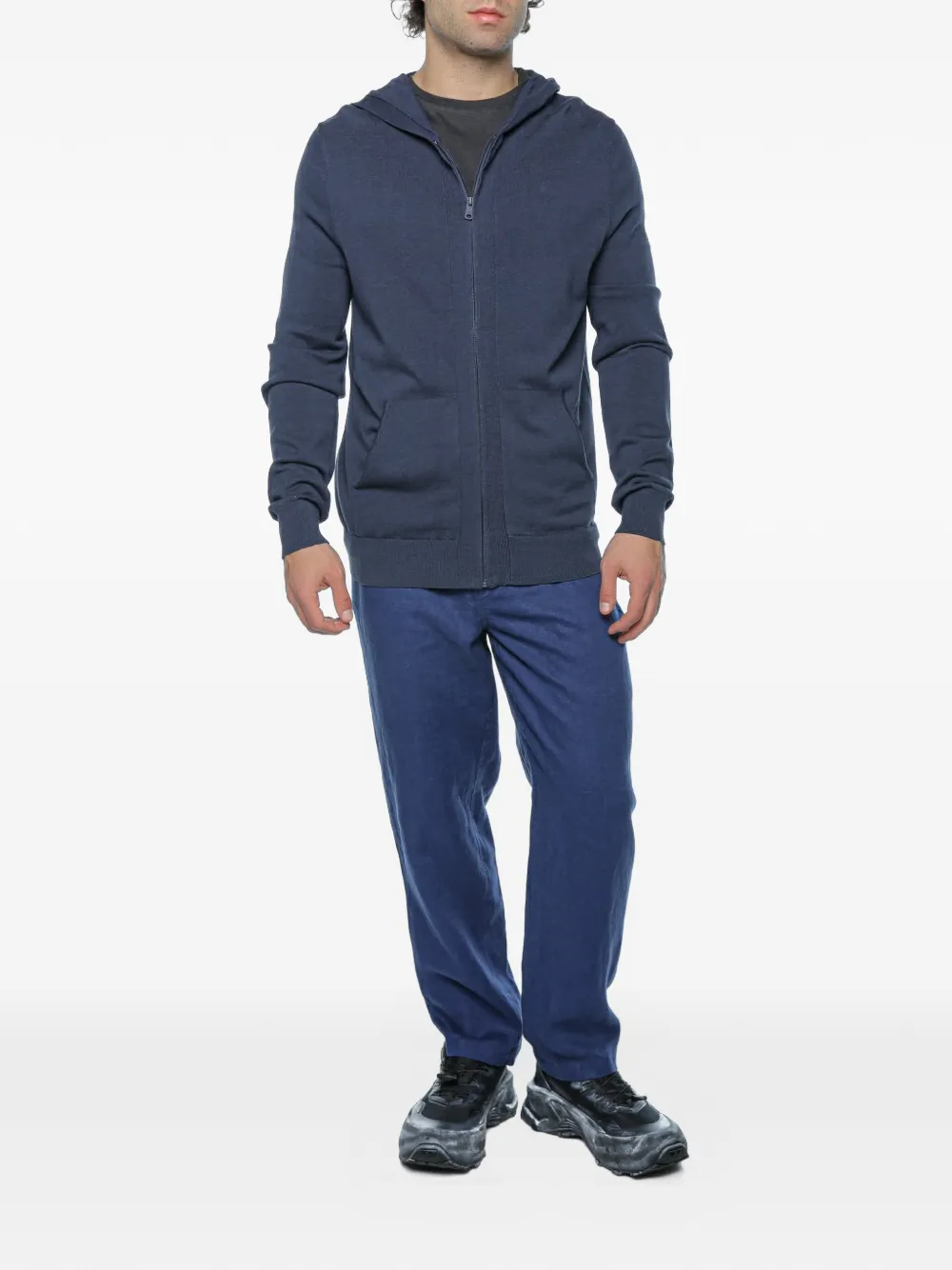 Ecoalf Kirkia hoodie met rits Blauw