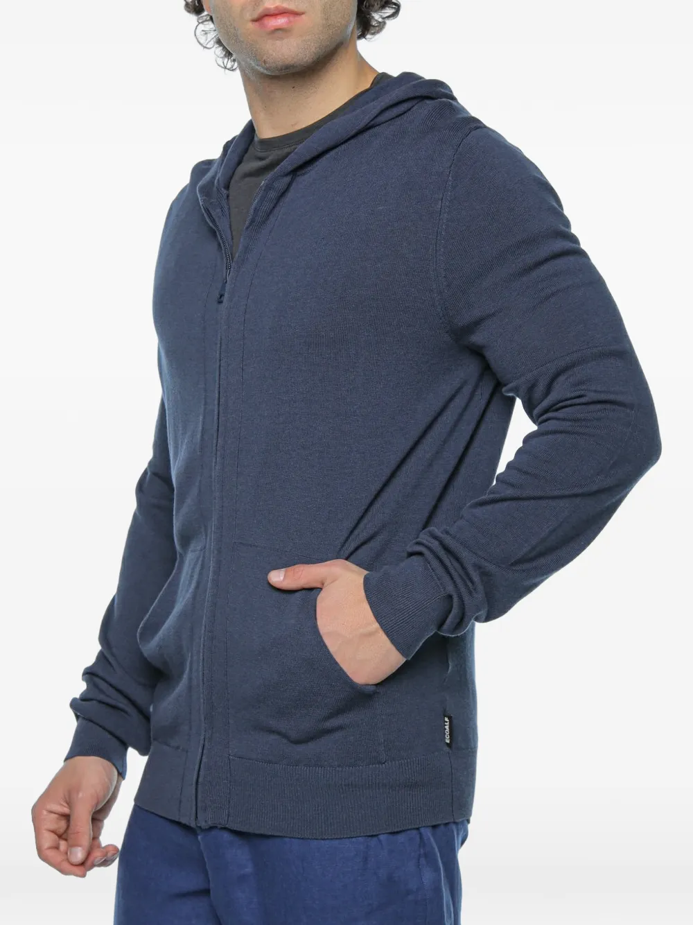 Ecoalf Kirkia hoodie met rits Blauw