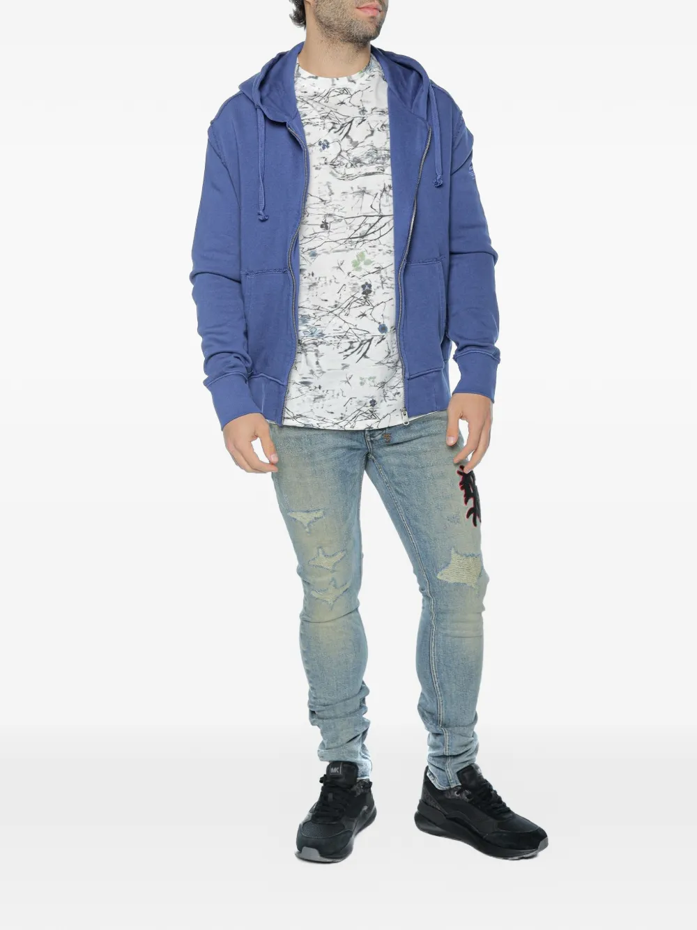 Ecoalf Rena hoodie met rits Blauw