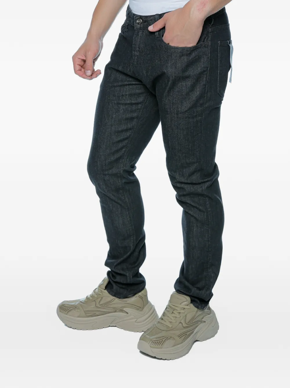 Emporio Armani Slim-fit jeans Zwart