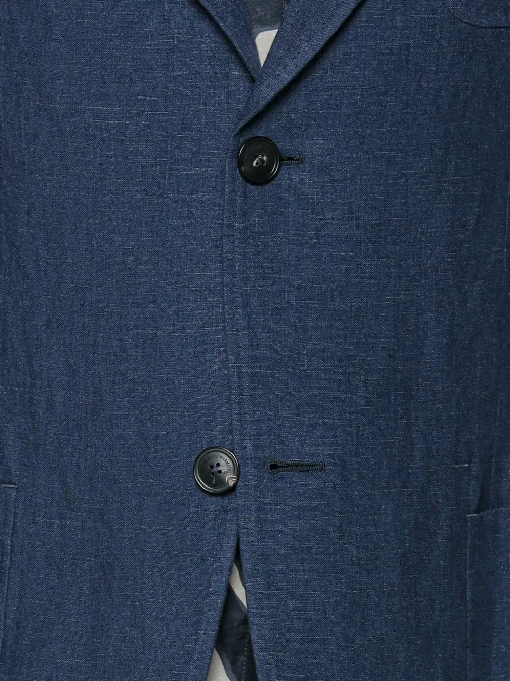 Emporio Armani Blazer met enkele rij knopen Blauw