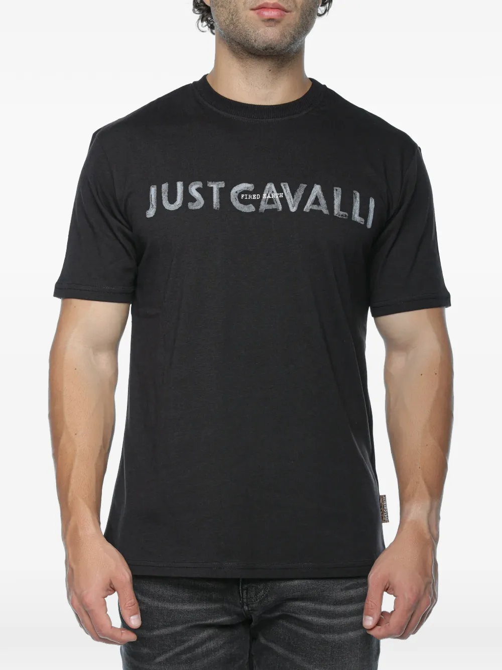 Just Cavalli logo-print T-shirt - Nero