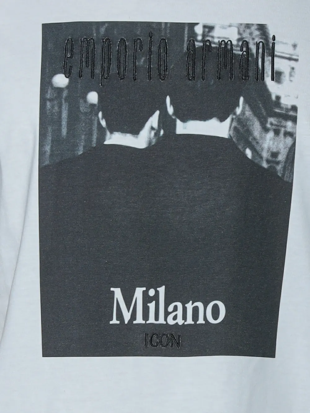 Emporio Armani Milano Icon T-shirt met print Wit
