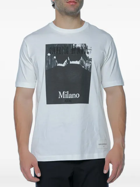 Emporio Armani Milano Icon graphic-print T-shirt