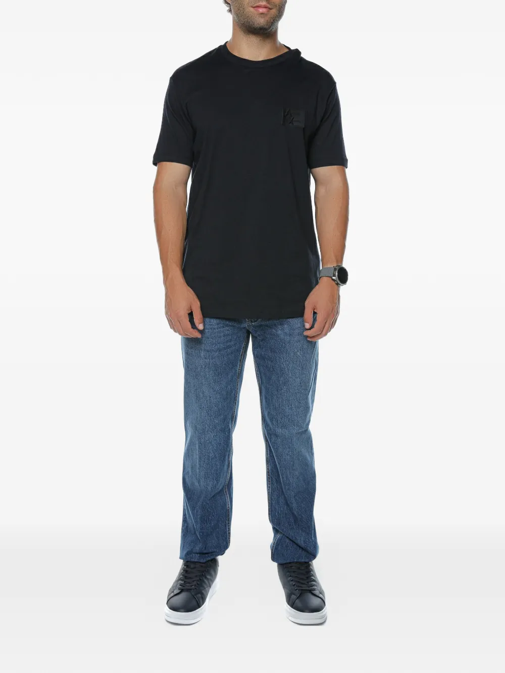 Emporio Armani Jeans met logoplakkaat Blauw