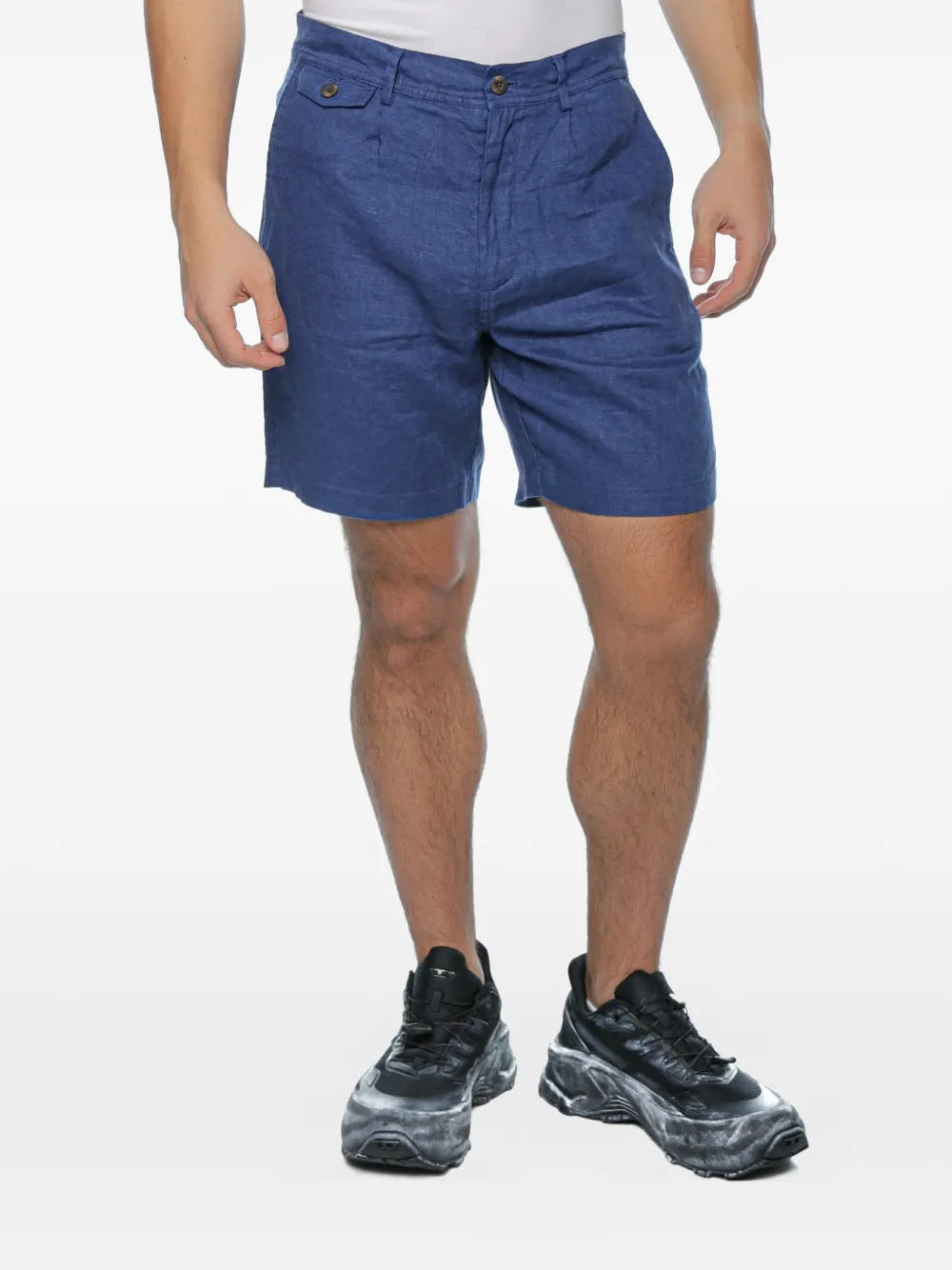 Ecoalf Tika organic linen shorts - Blu