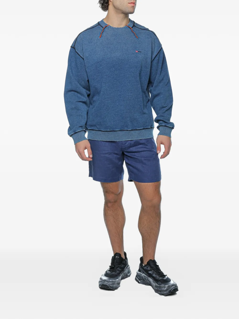 Ecoalf Tika shorts van biologisch linnen Blauw