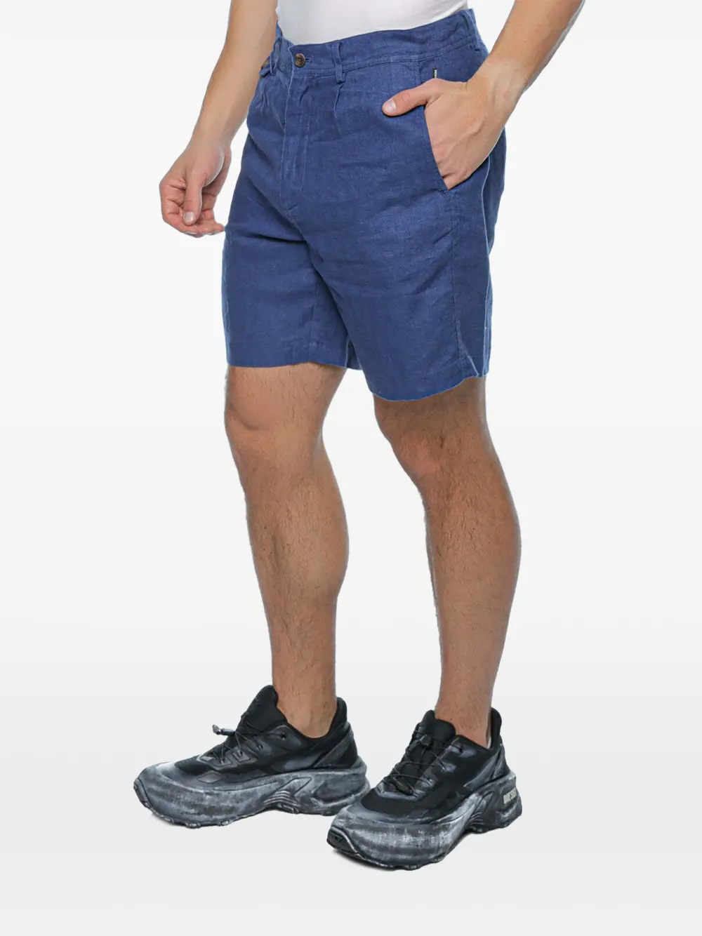 Ecoalf Tika shorts van biologisch linnen Blauw