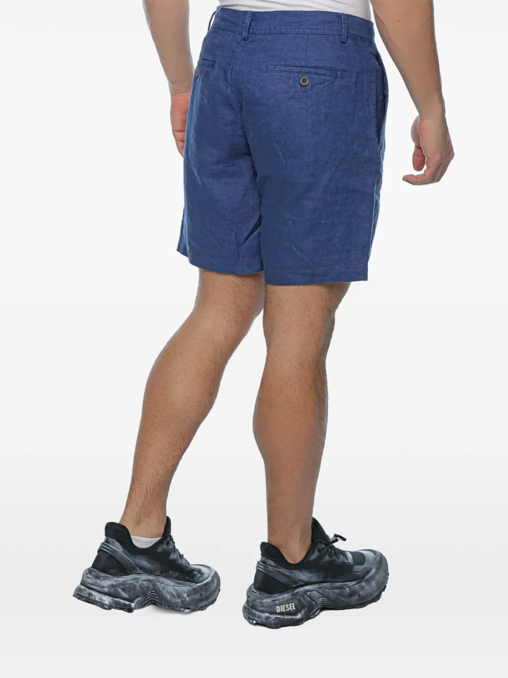 Ecoalf Tika shorts van biologisch linnen Blauw