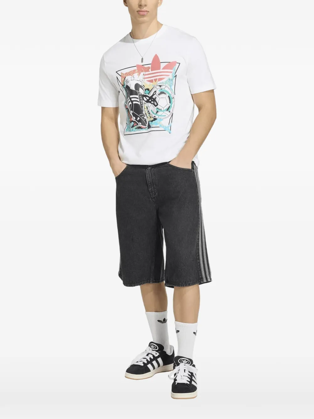 adidas Archive Anime Football T-shirt - Bianco