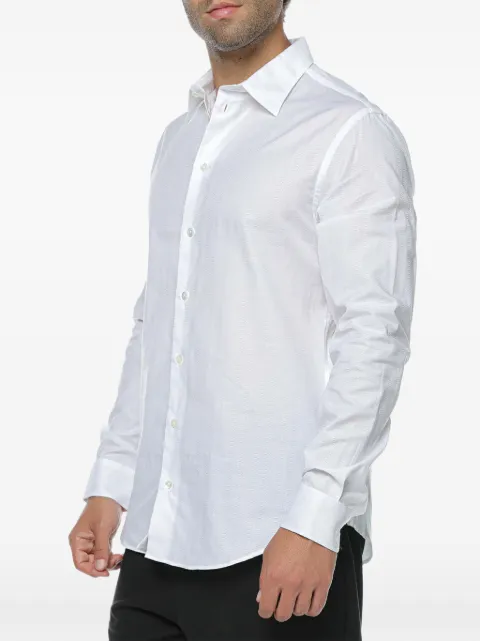 Emporio Armani jacquard-weave long-sleeve shirt