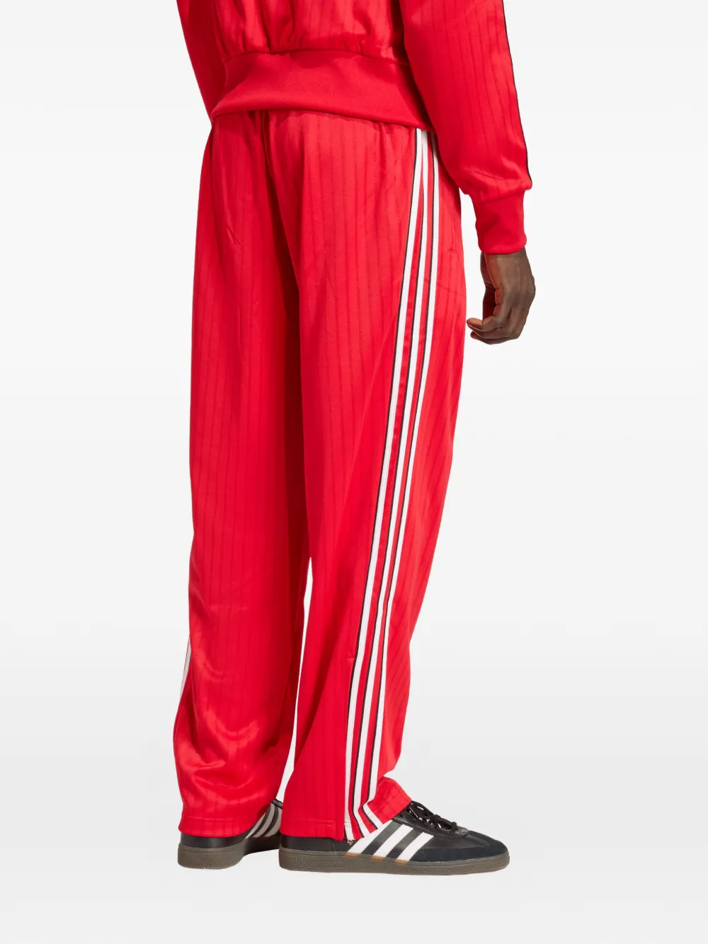 adidas Firebird trainingsbroek met zijstreep Rood
