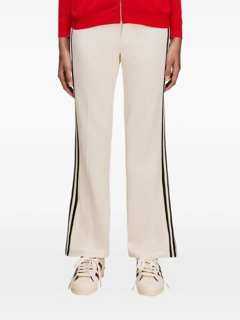 Wales Bonner x adidas Originals side-stripe track pants - Bianco