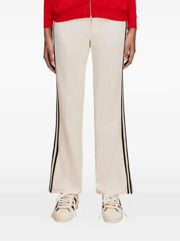 Wales Bonner X Adidas Originals Side-stripe Track Pants in White