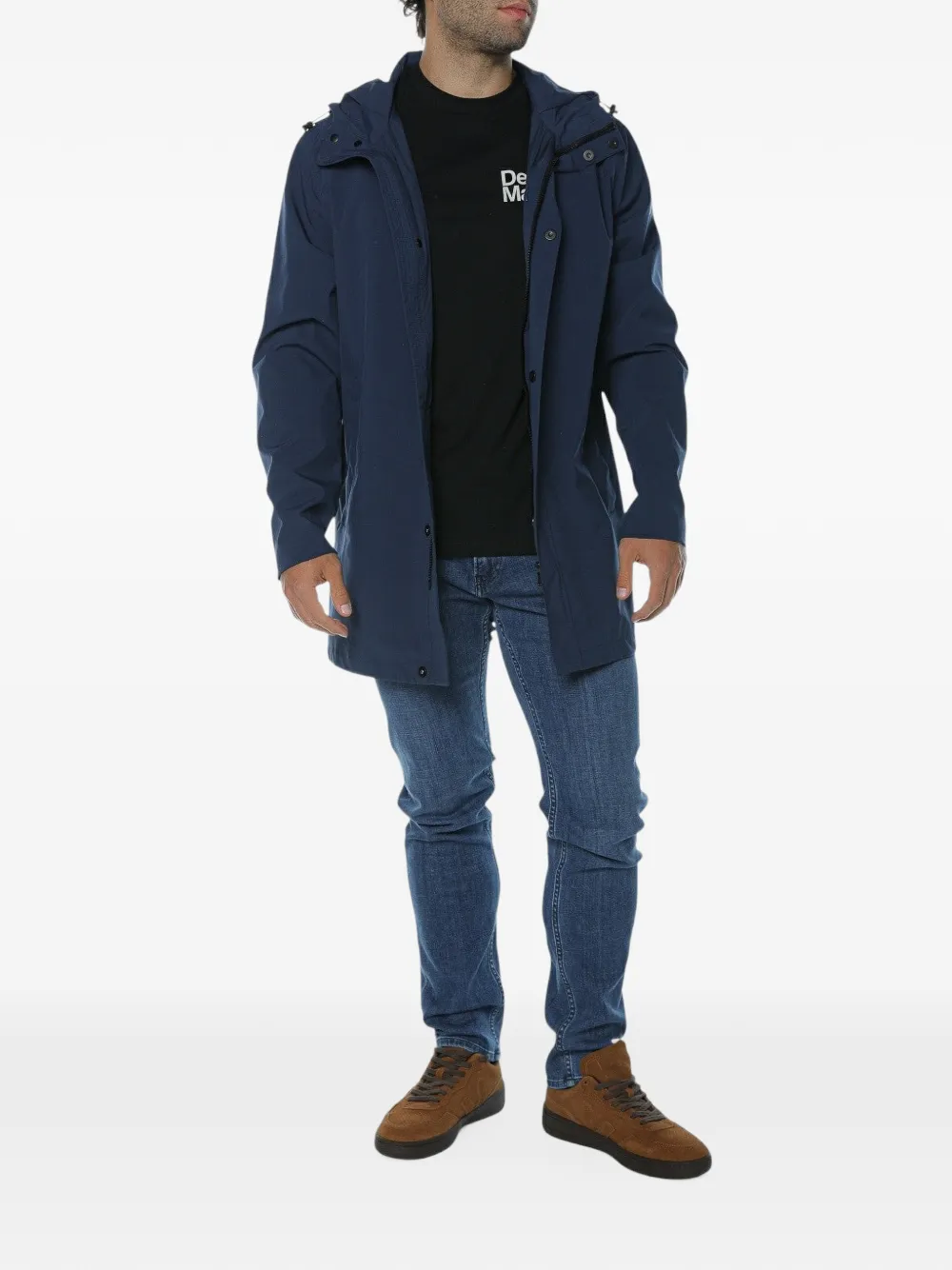 Trussardi hooded jacket Blauw