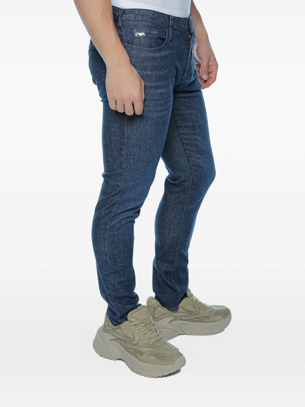 Emporio Armani J06 slim-fit jeans Blauw