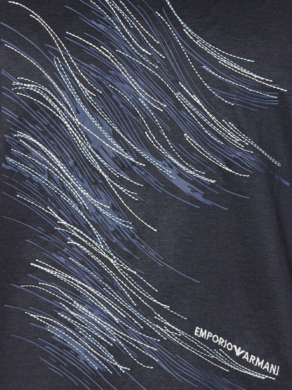 Emporio Armani T-shirt met grafische print Blauw
