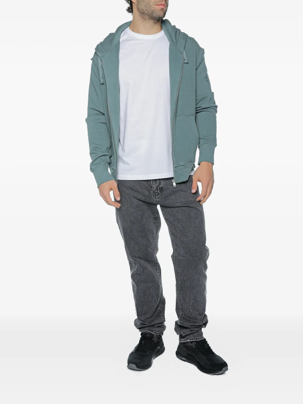 Ecoalf Rena hoodie met rits Groen